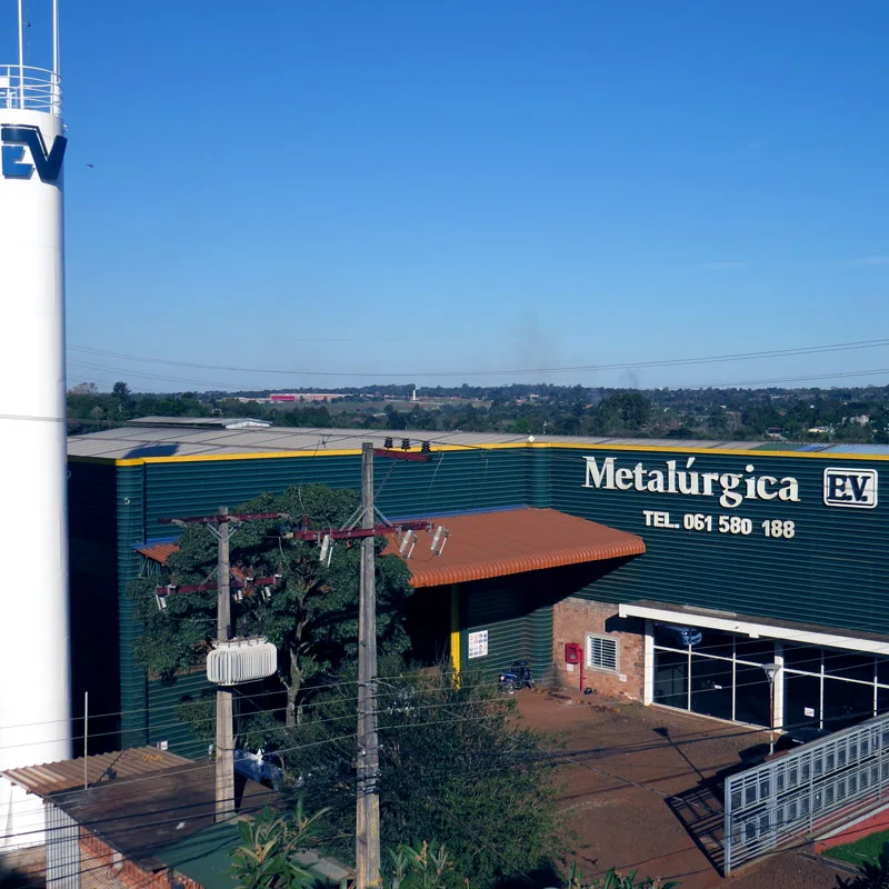 Instalaciones de Metalúrgica E.V. en Ciudad del Este